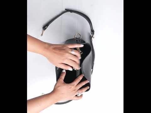 Black Bucket Bag