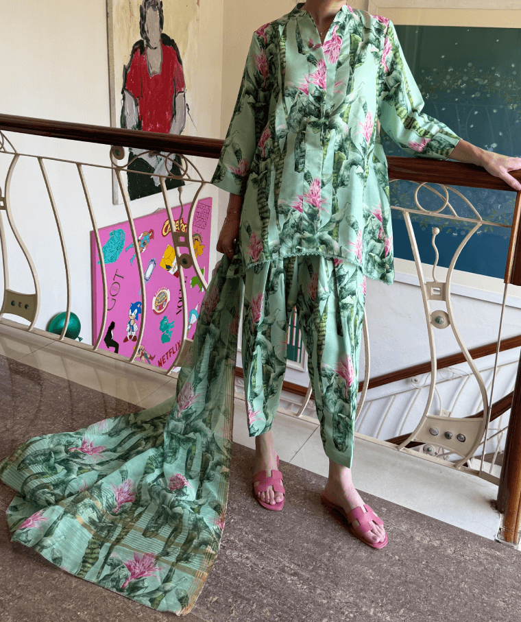 Fresh Lime Serpentine Blush (Unstitched)