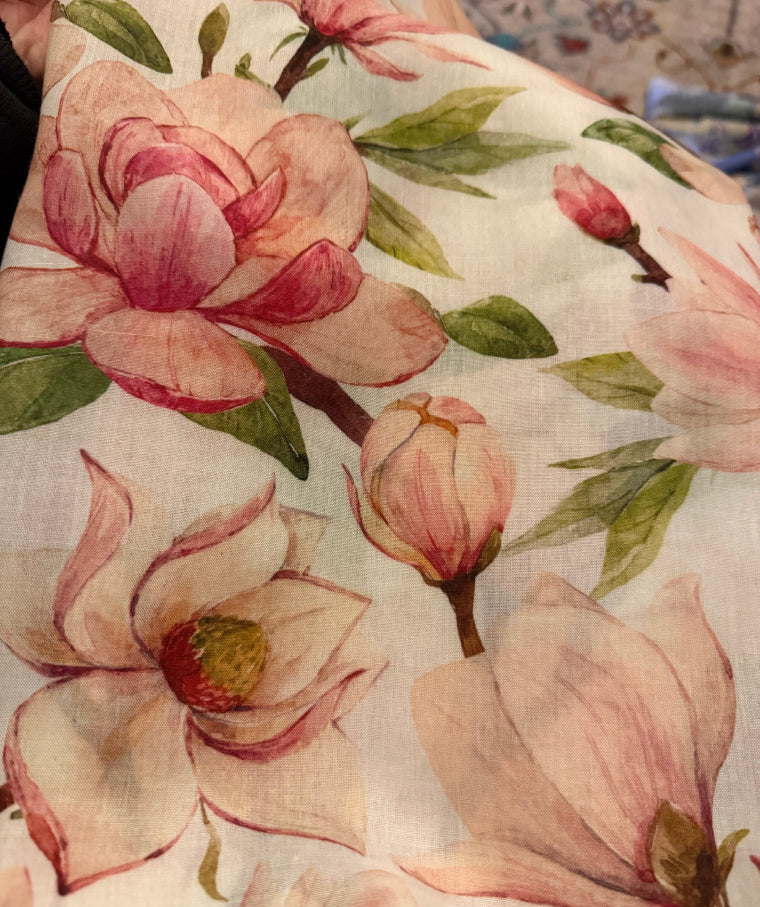 Pink Magnolia Dream (Unstitched)