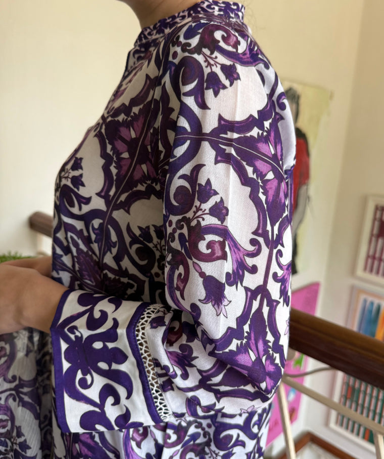 Purple Tile (Unstitched)