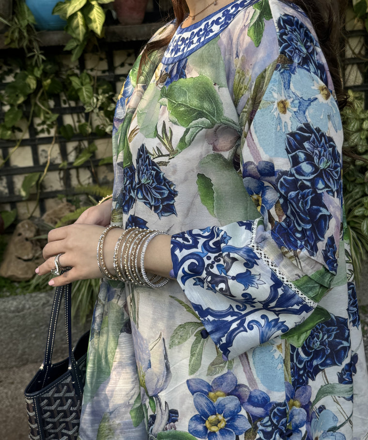 Royal Blue Lavender Luxury (Unstitched)