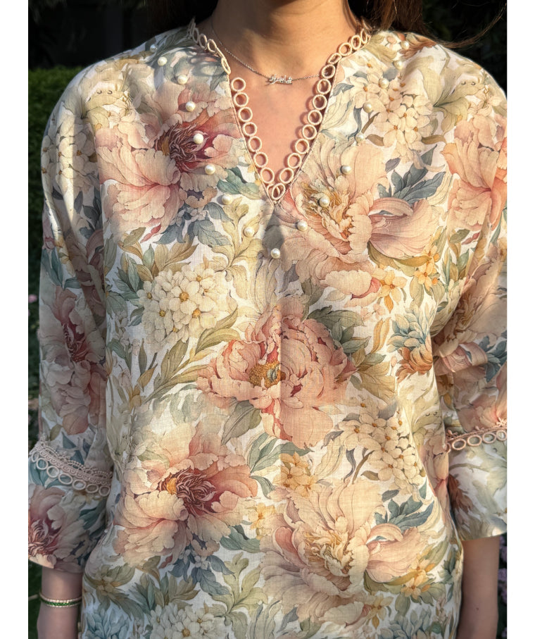 Tea Rose (Short) (Unstitched)