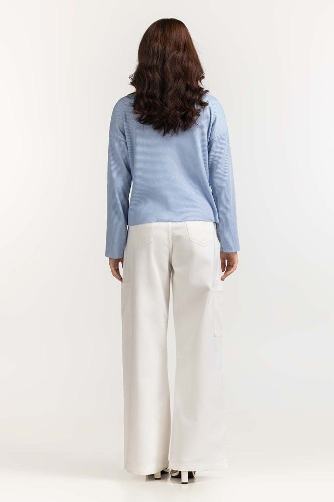 Ice Blue Basic Top