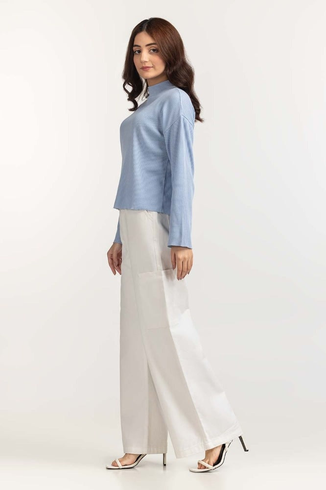 Ice Blue Basic Top