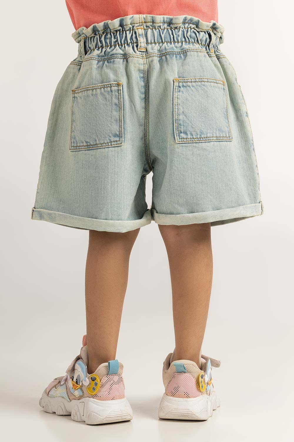 Ice Blue Toddler Girl Denim Short