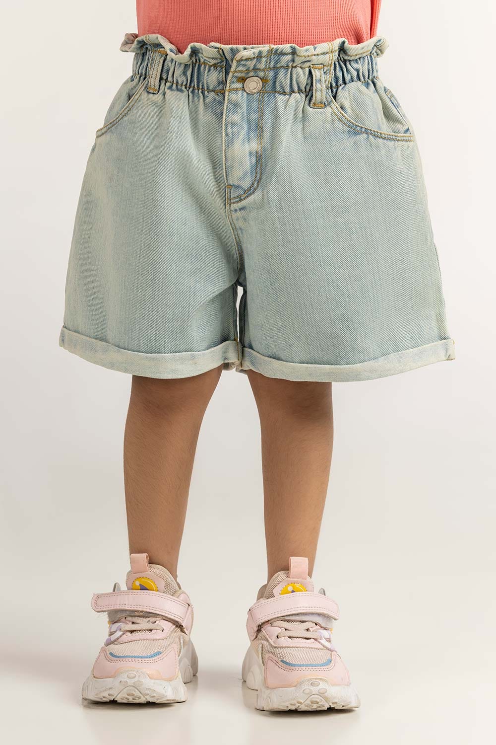 Ice Blue Toddler Girl Denim Short