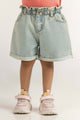 Ice Blue Toddler Girl Denim Short