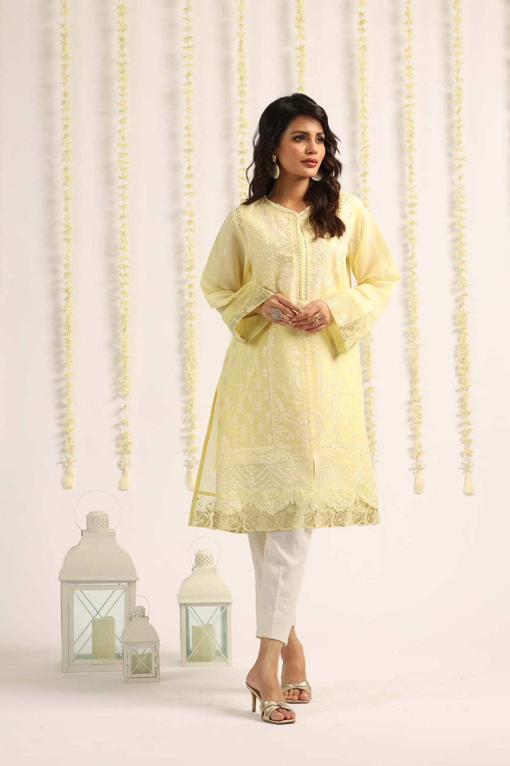 Luxury Pret Cotton Embroidered Shirt