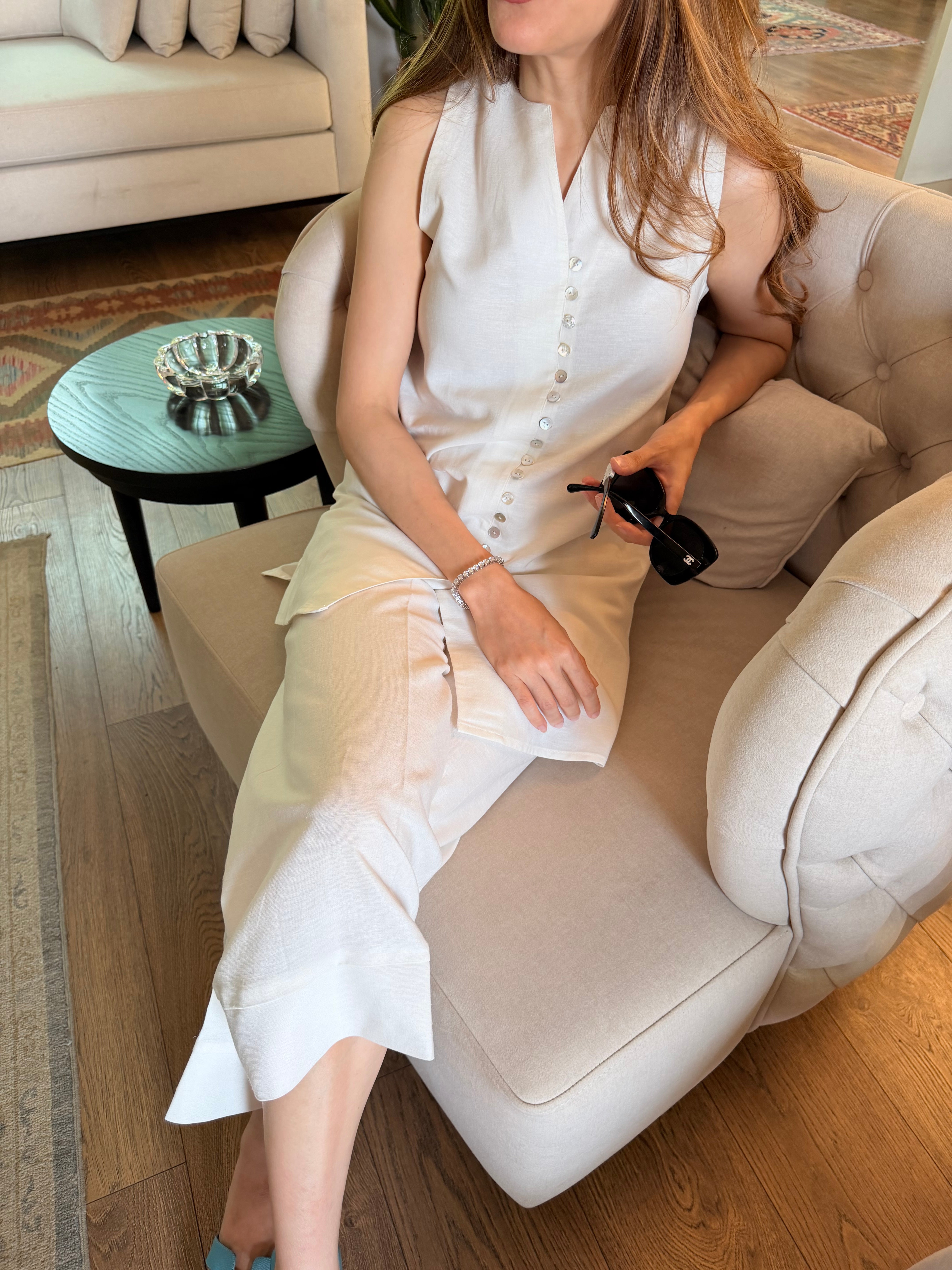 White Parker Set