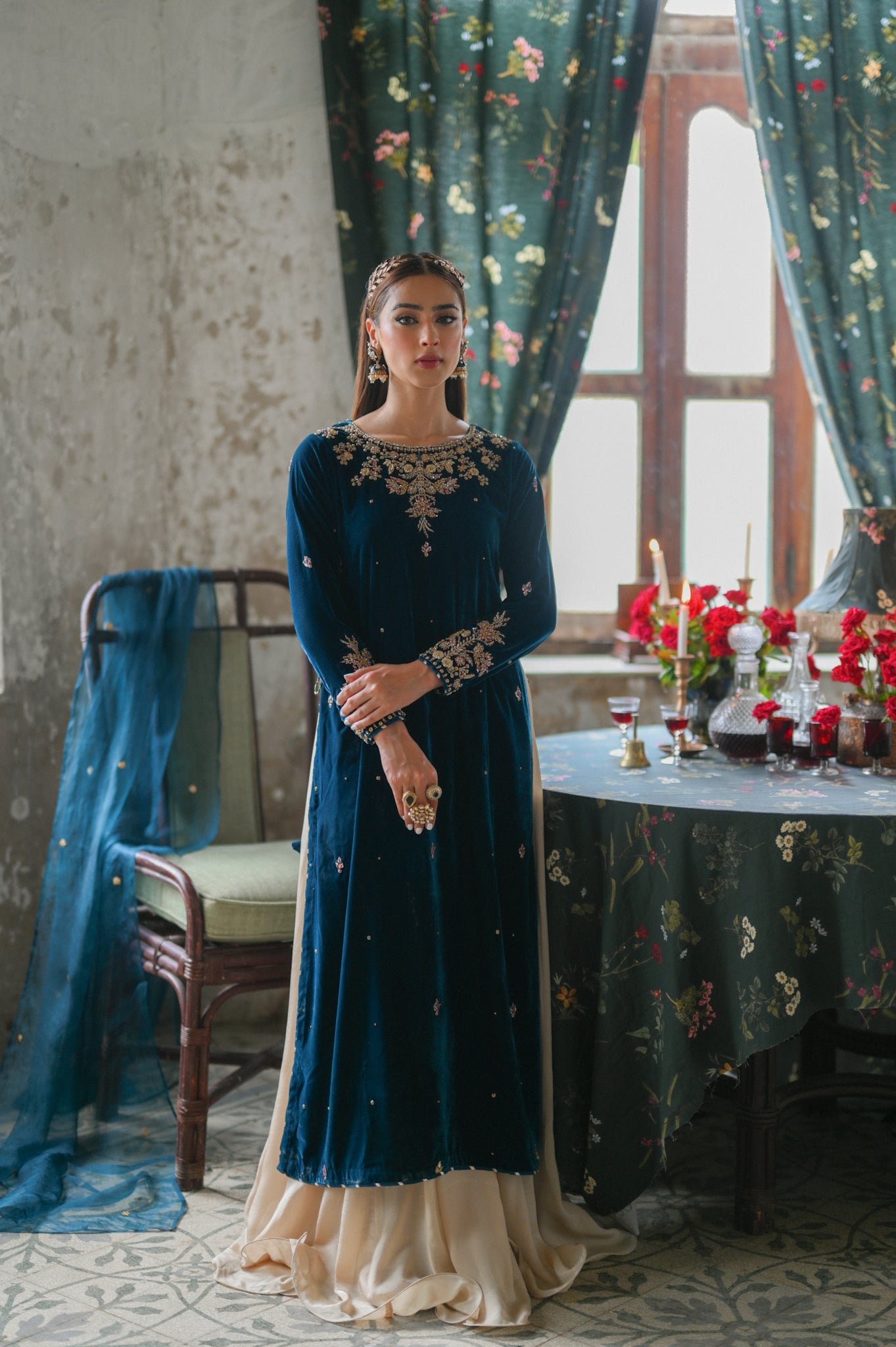 Velvet Formals Teal Blue Vf2