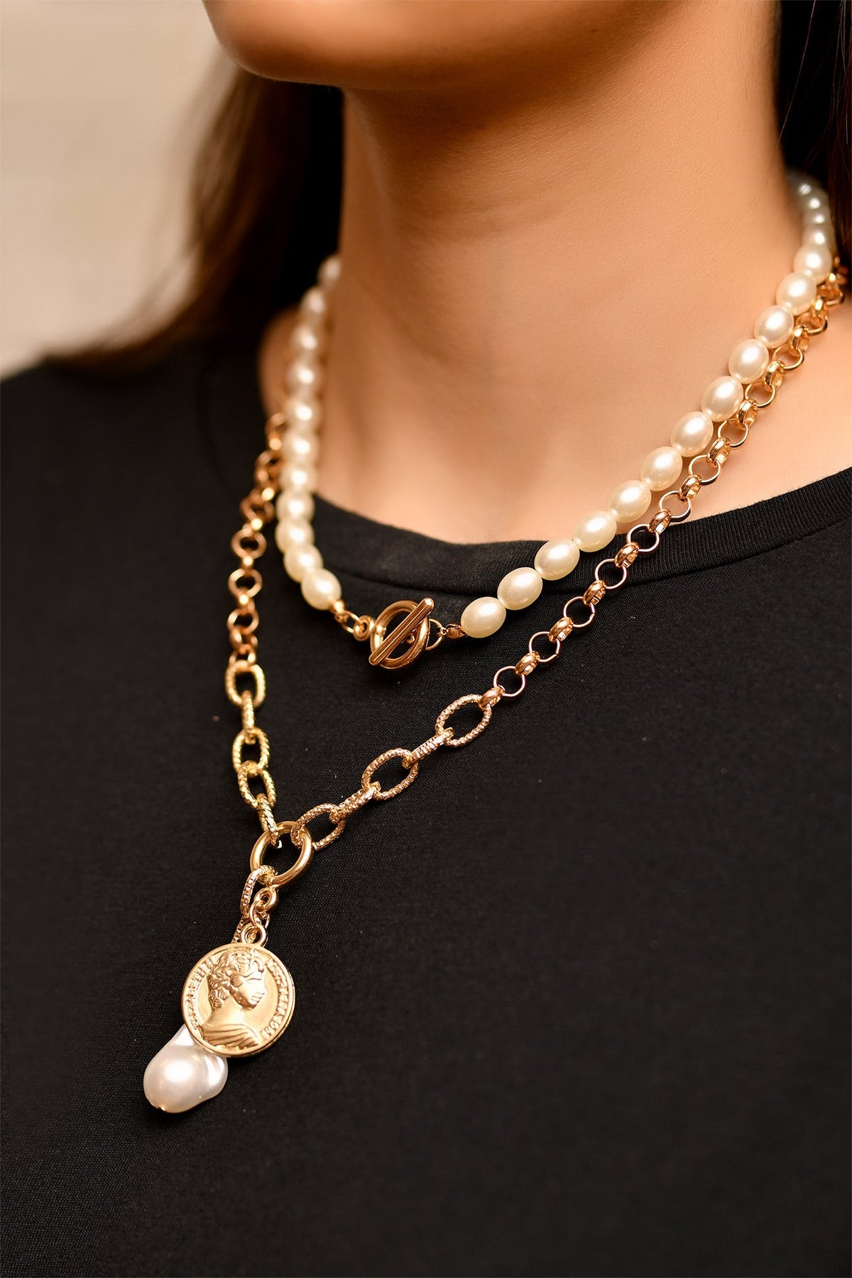 Maya layered necklace