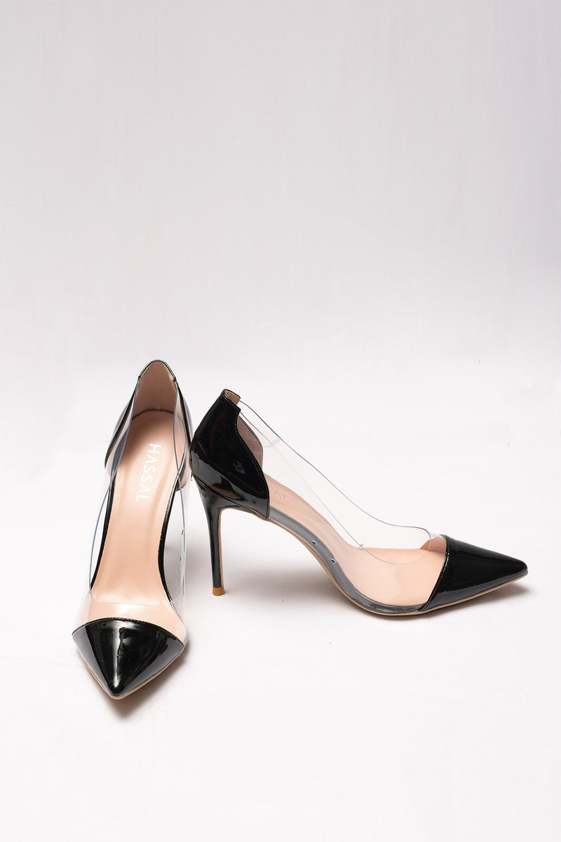 Black Pvc Heels