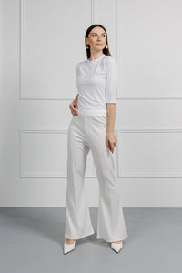 Classic Bootcut White Pant