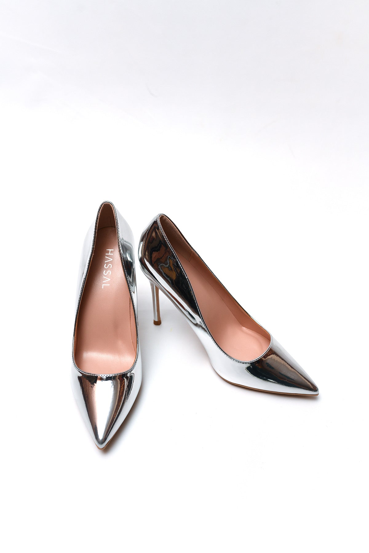 Silver Court Heels