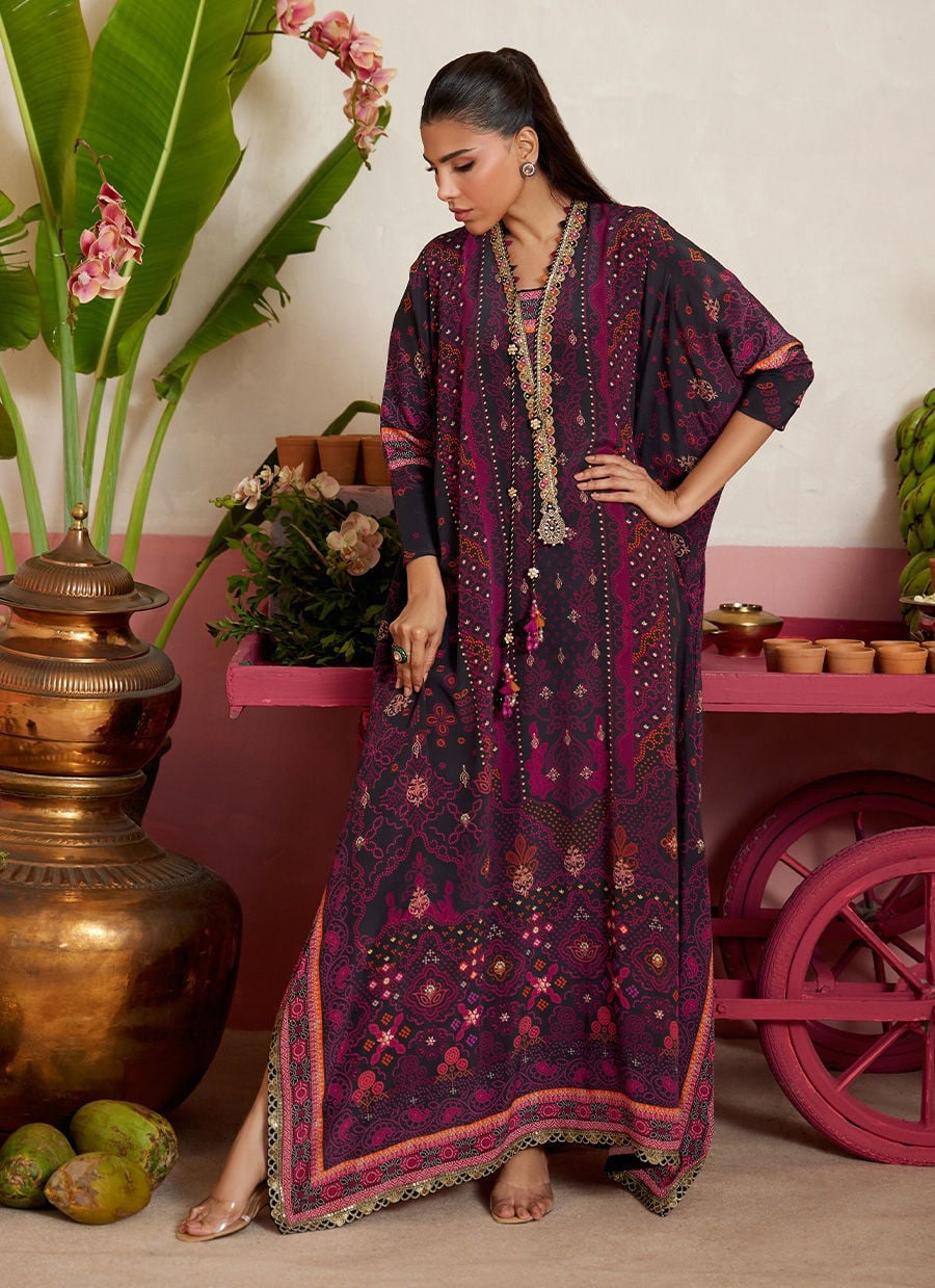 Mayna Festive Prints '26 - Analisa Black kaftan