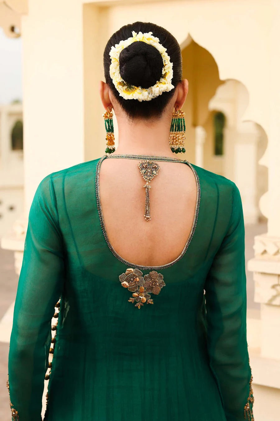 Noor-e-Sabz Style — Mairaz Emerald Green Three-Piece Suit