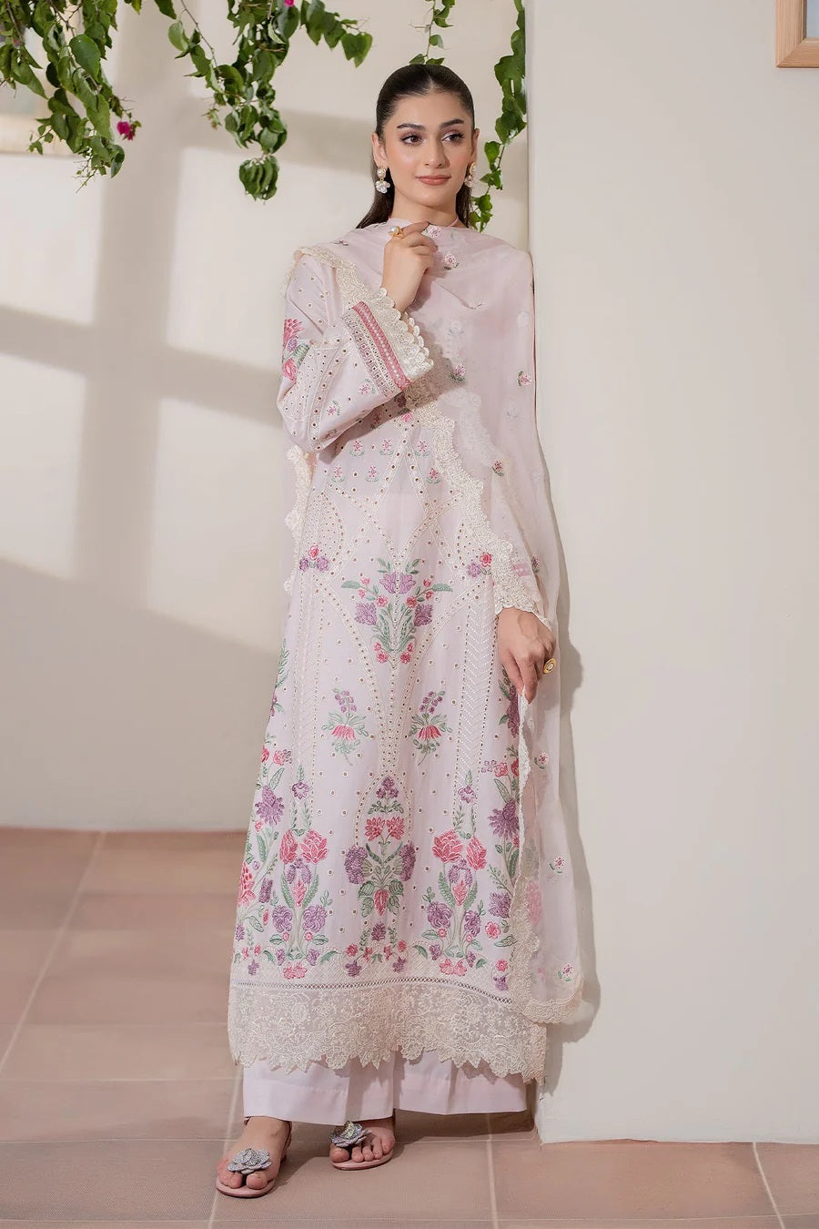 Nameera by Farooq - Ensemble - Lawn Embroidered 3 Piece Unstitched