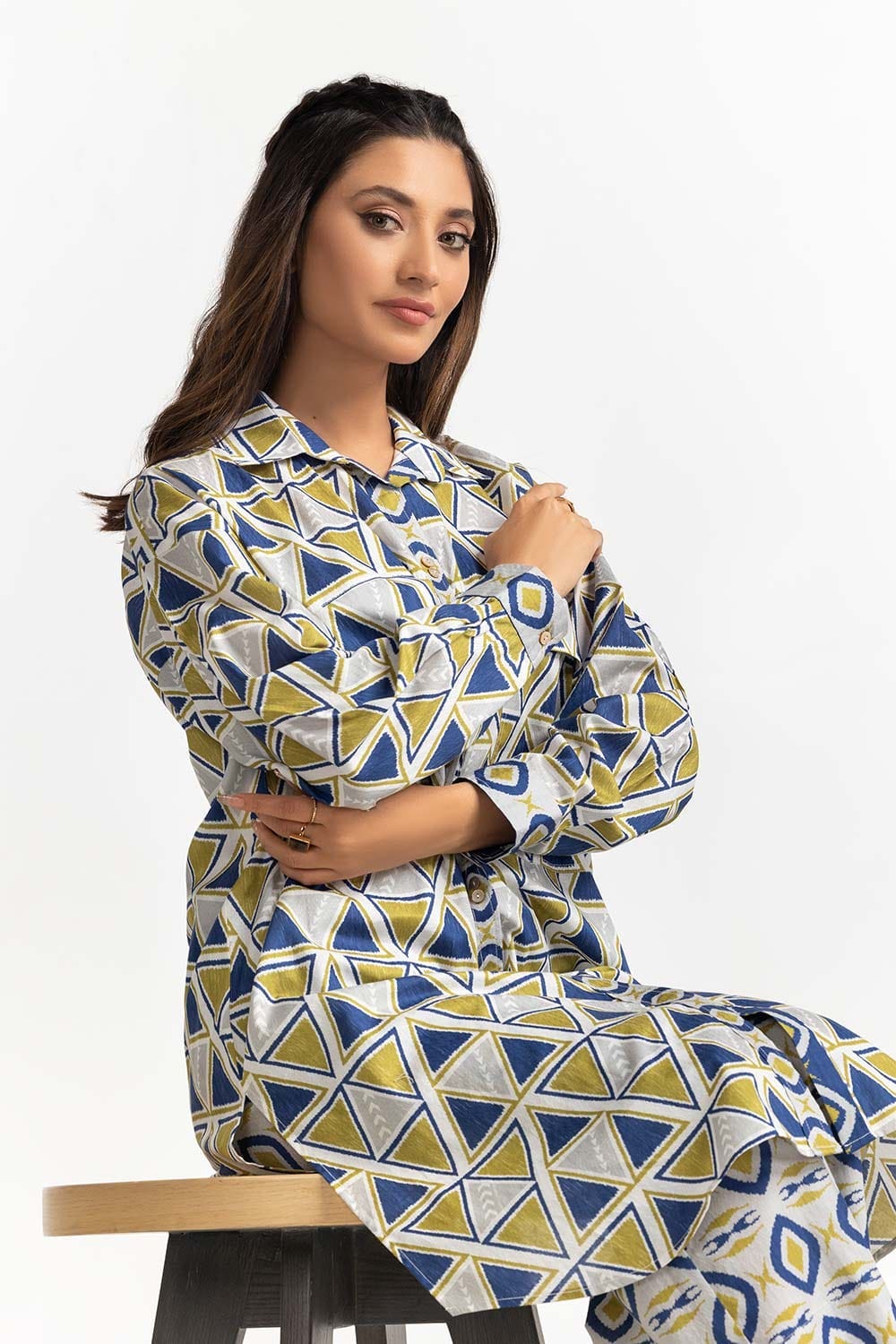 Digital Printed Dobby Shirt And Trouser