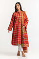 Dyed Cotton Yarn Dyed Embelished Shirt With Dupatta