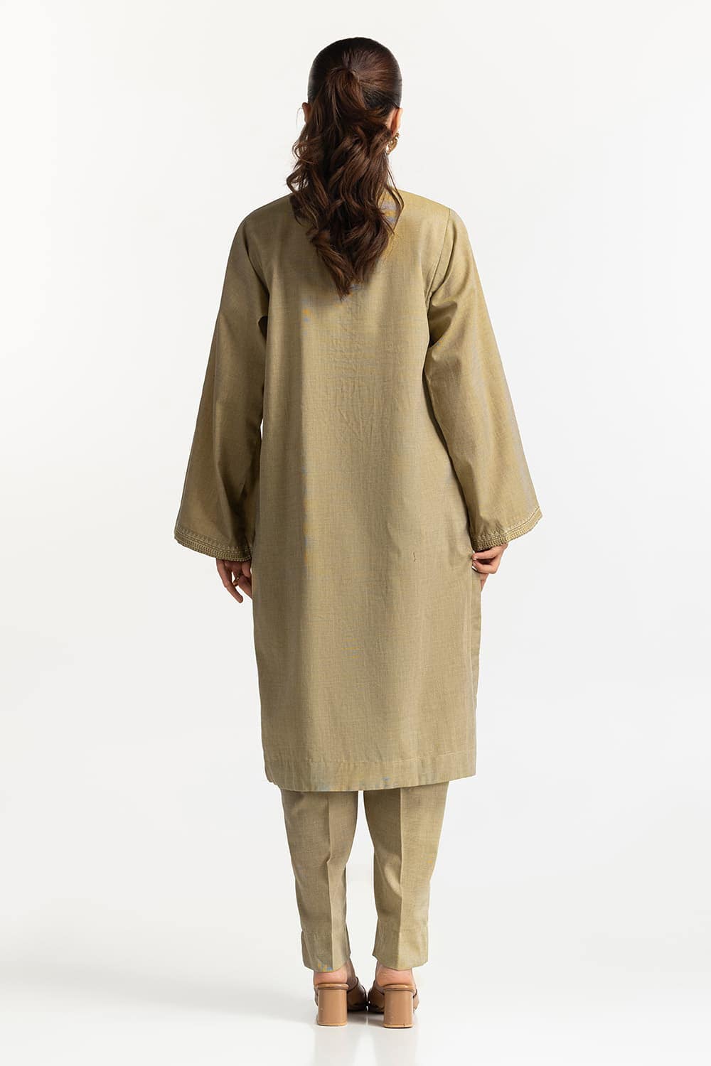 Yarn-dyed Embroidered Co-Ord Set