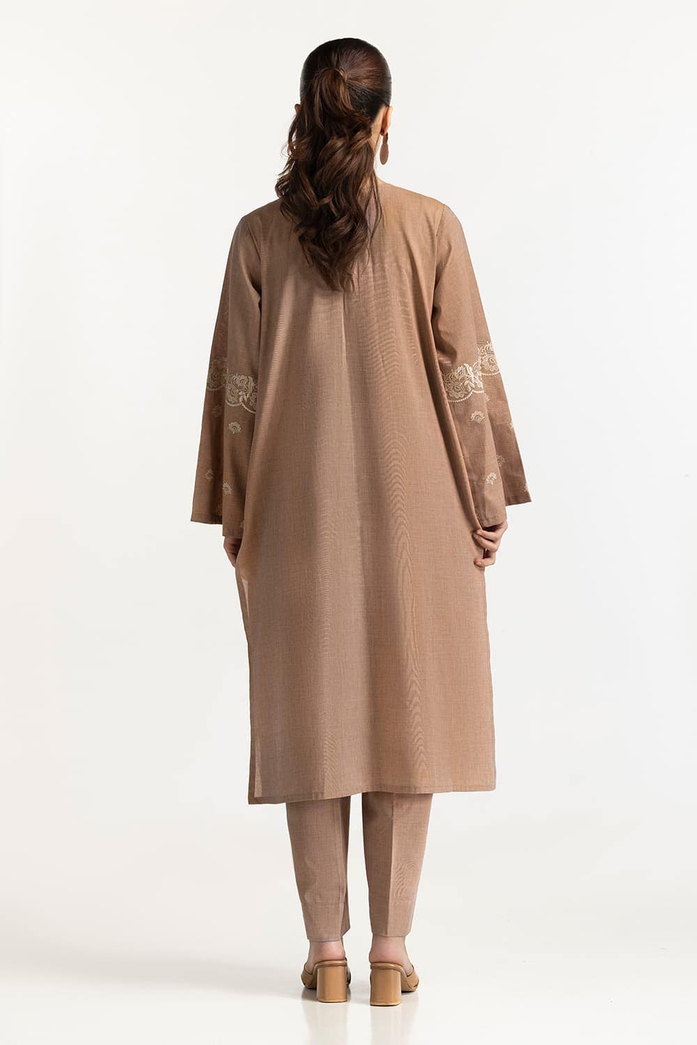 Yarn-dyed Embroidered Co-Ord Set