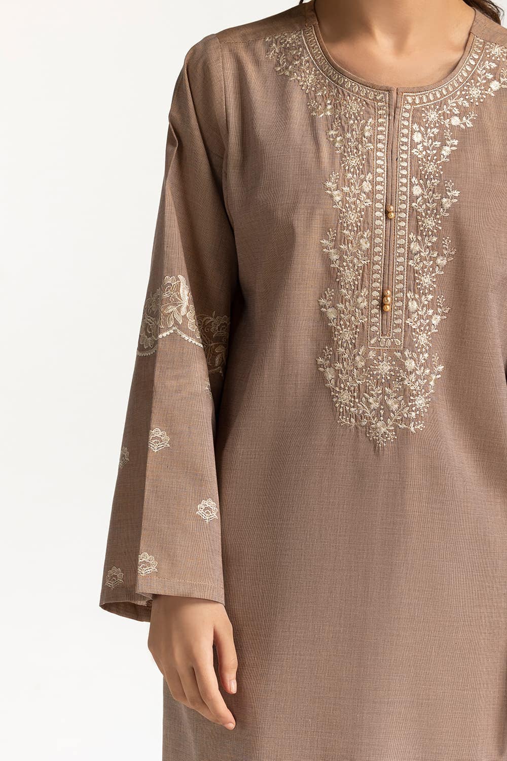 Yarn-dyed Embroidered Co-Ord Set