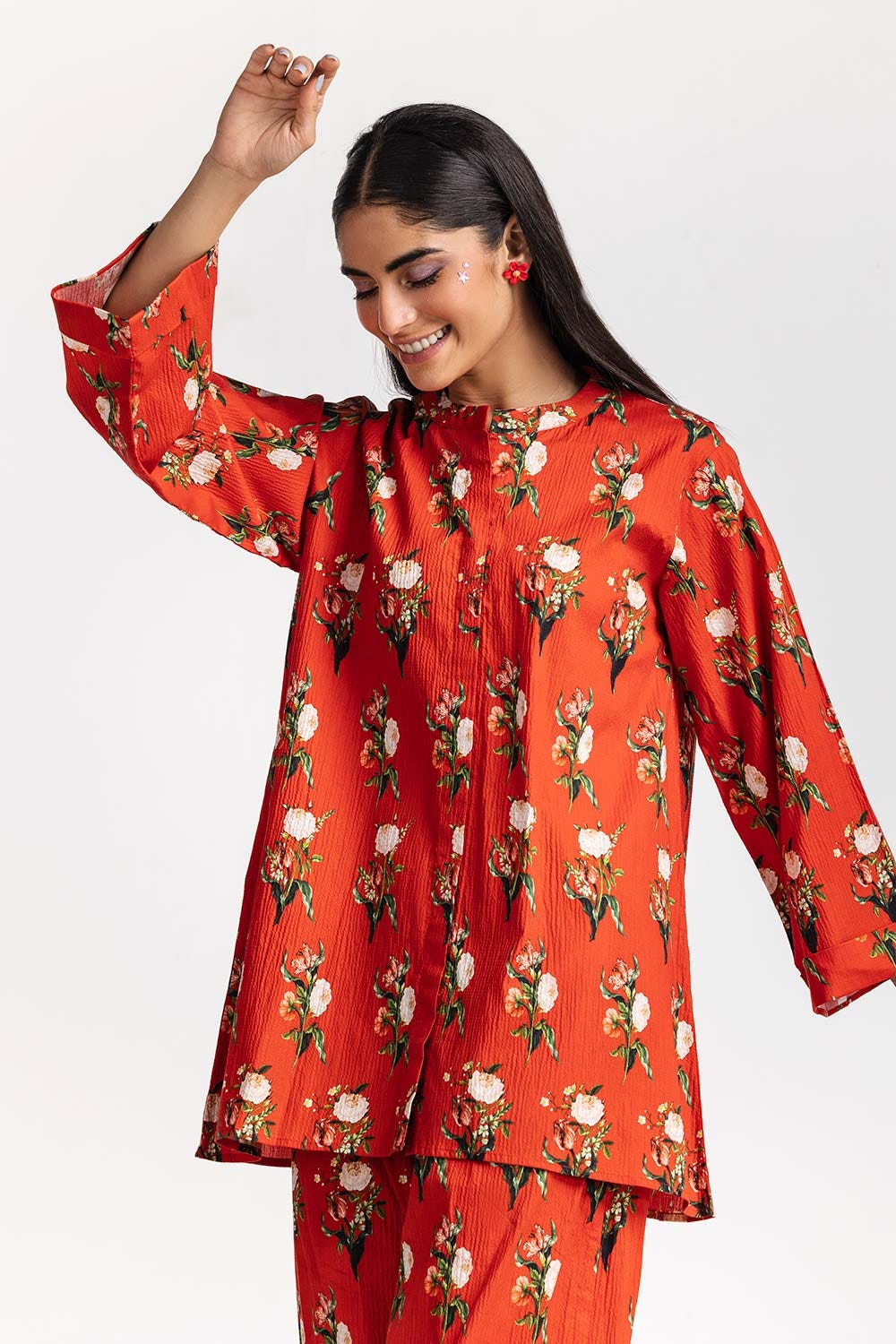 Digital Printed Lycra Shirt With Trouser