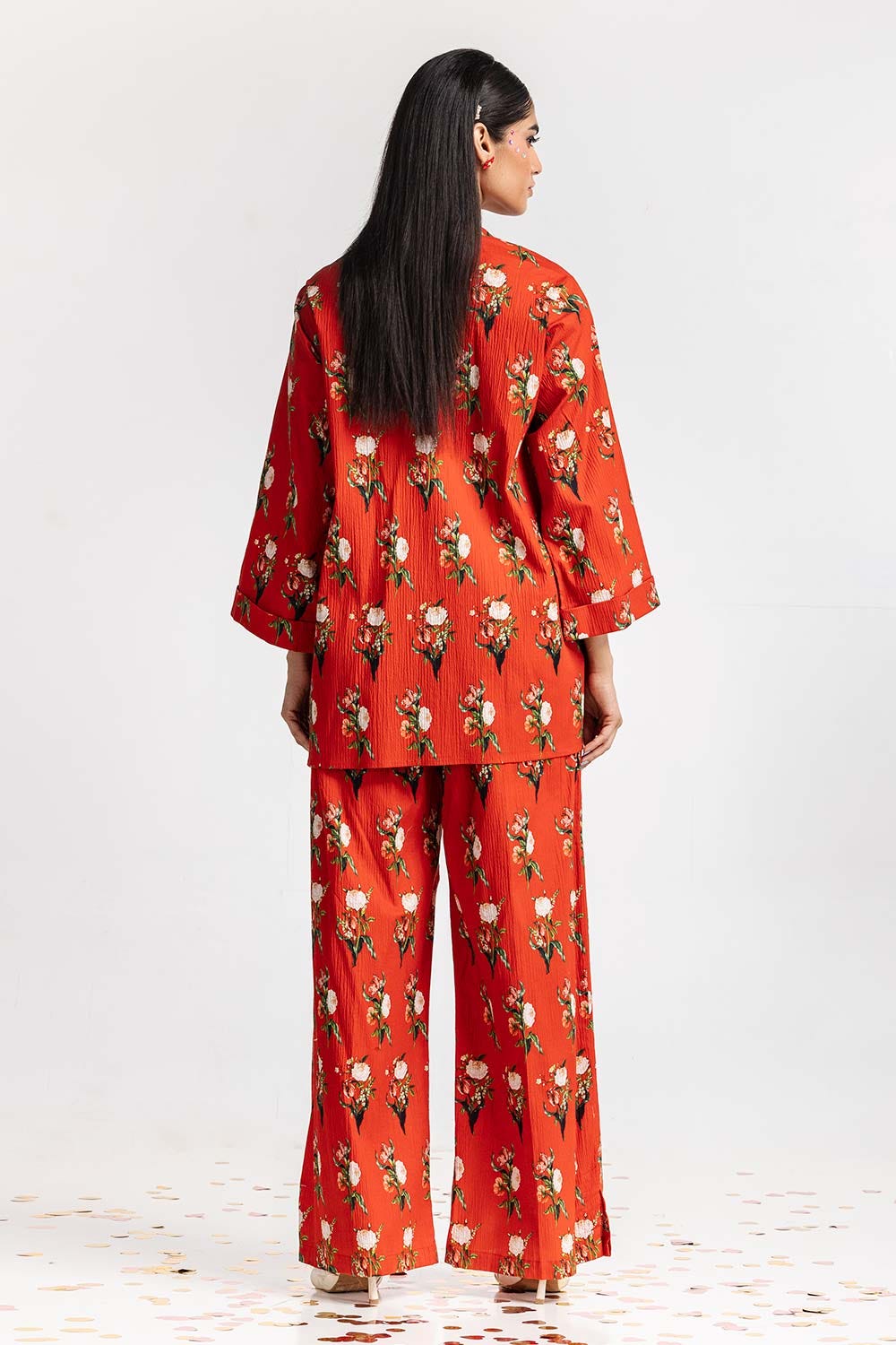 Digital Printed Lycra Shirt With Trouser