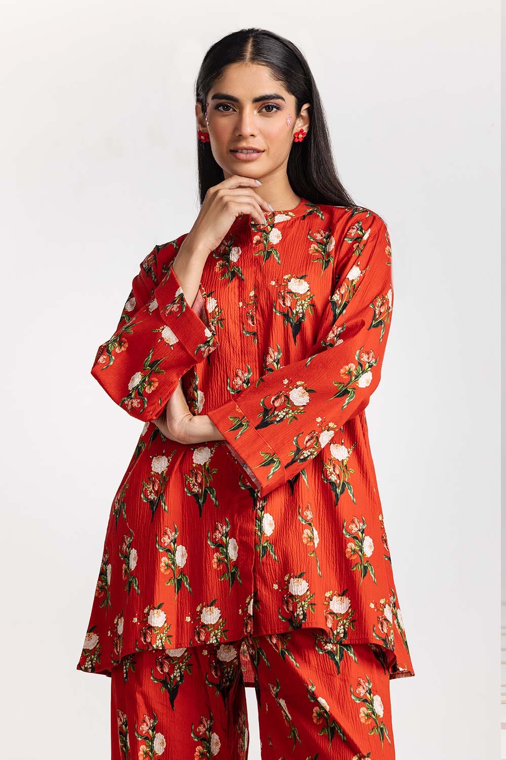Digital Printed Lycra Shirt With Trouser