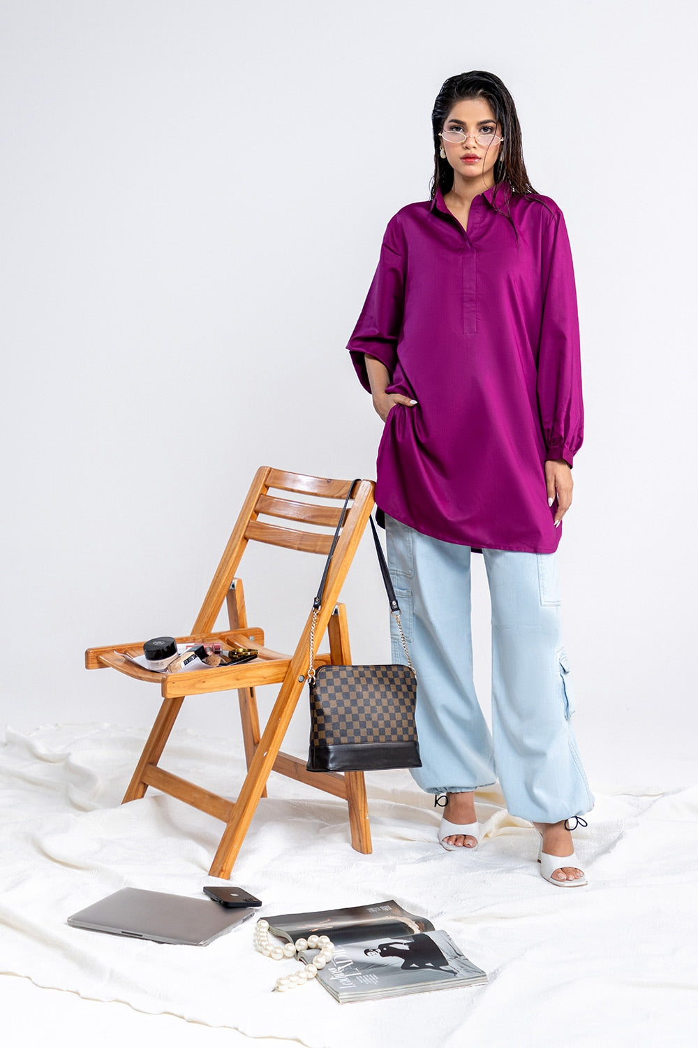 Cotton Viscose Dyed Tunic