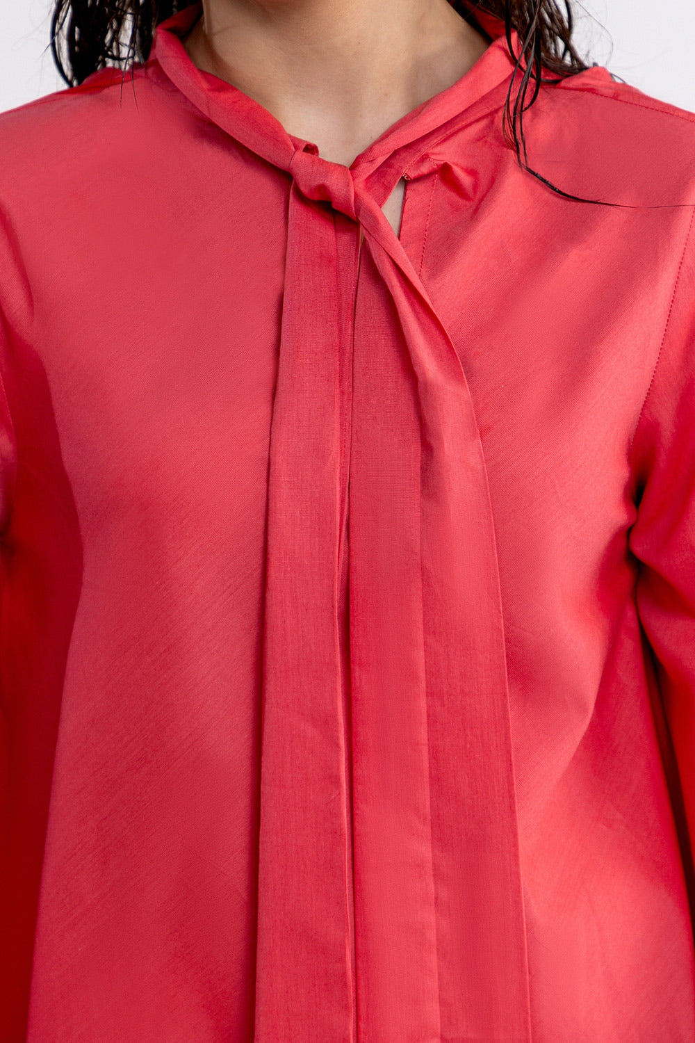 Cotton Viscose Dyed Tunic - W-AP-24-415783
