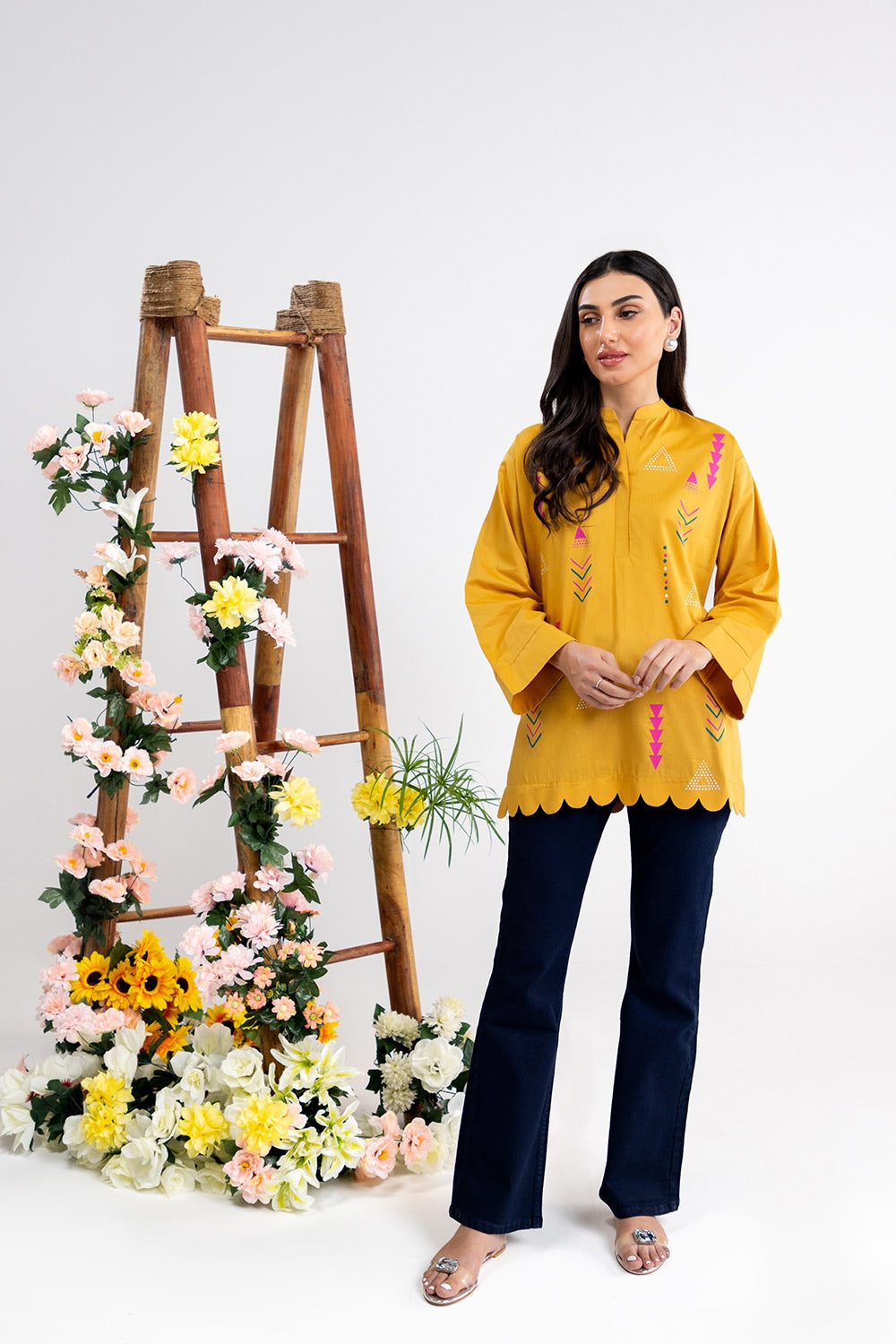 Cotton Viscose Block Printed Tunic