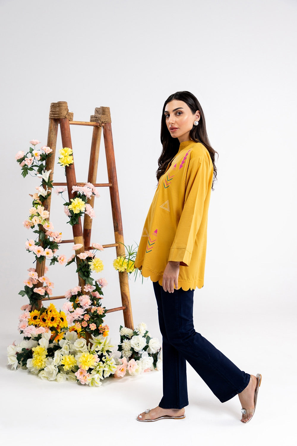 Cotton Viscose Block Printed Tunic