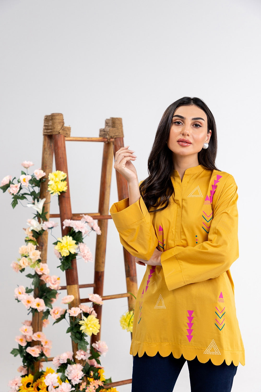 Cotton Viscose Block Printed Tunic