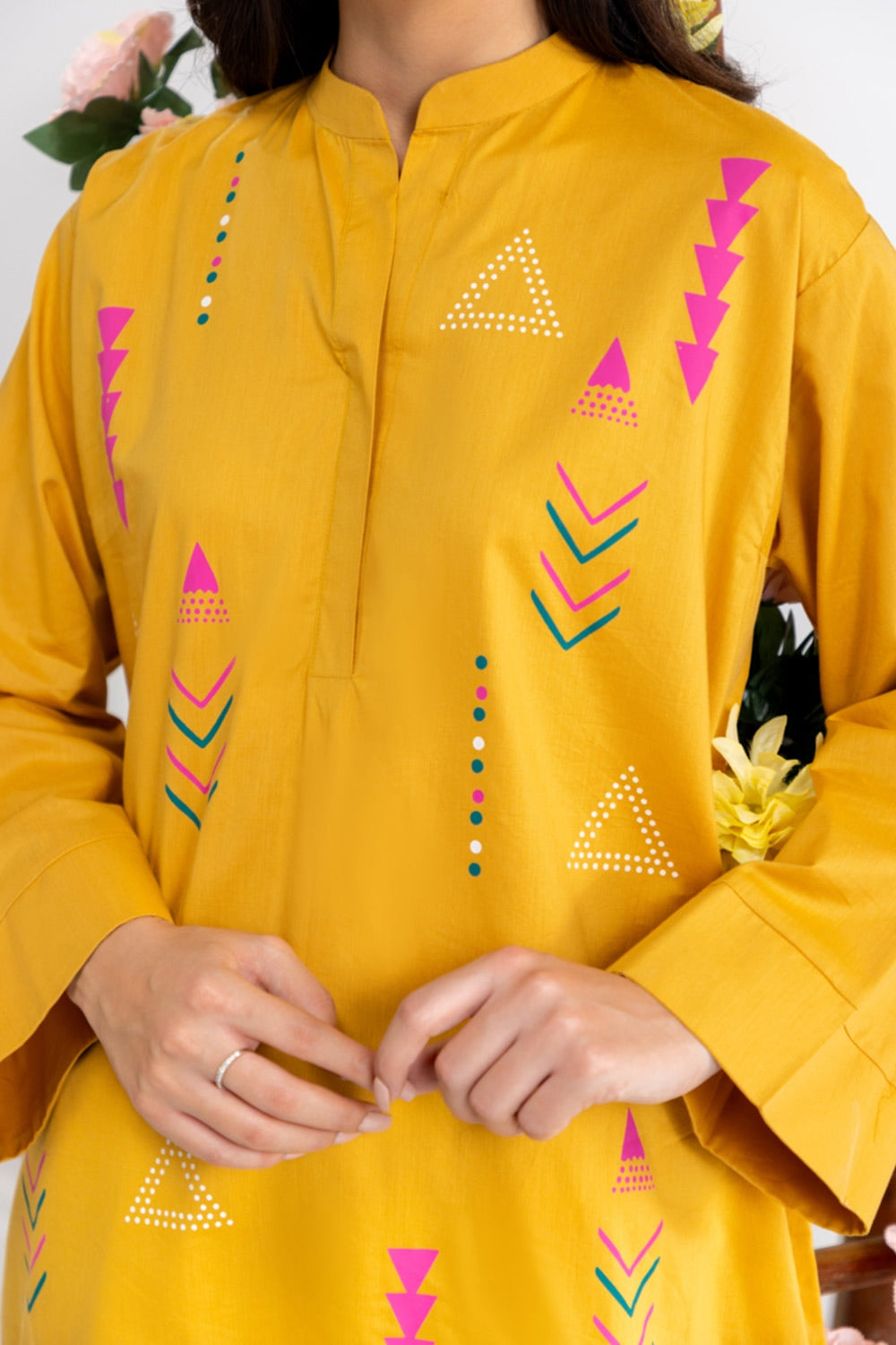 Cotton Viscose Block Printed Tunic