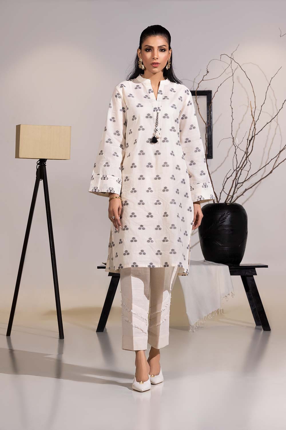 Jacquard Embellished Shirt