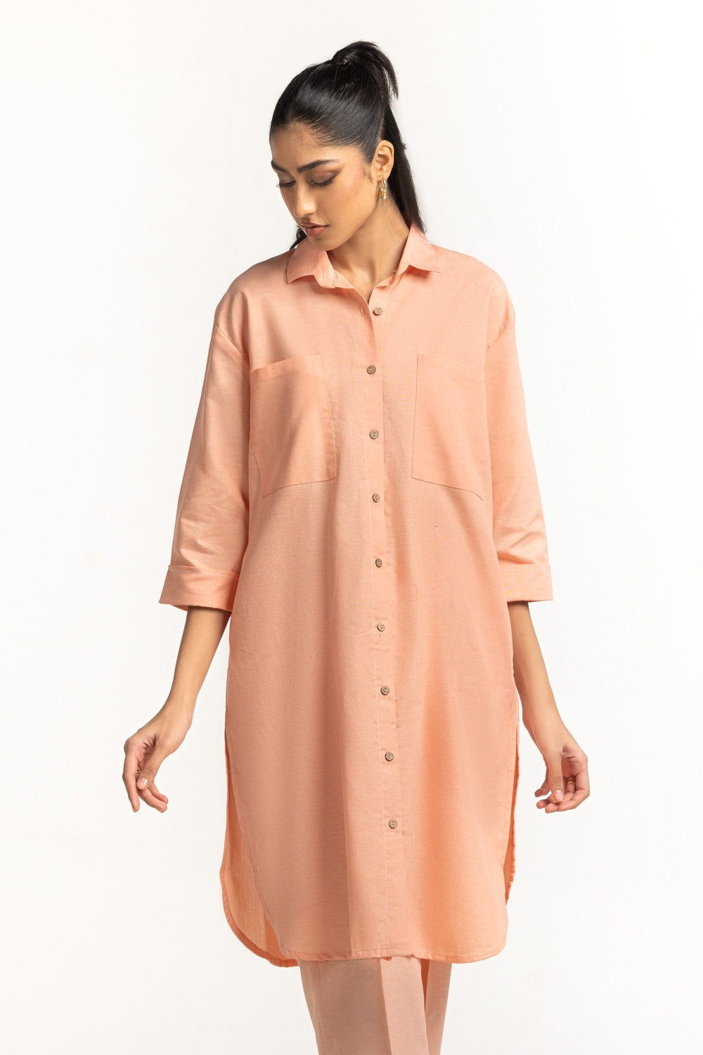 Yarn-dyed Button Down Co-Ord Set
