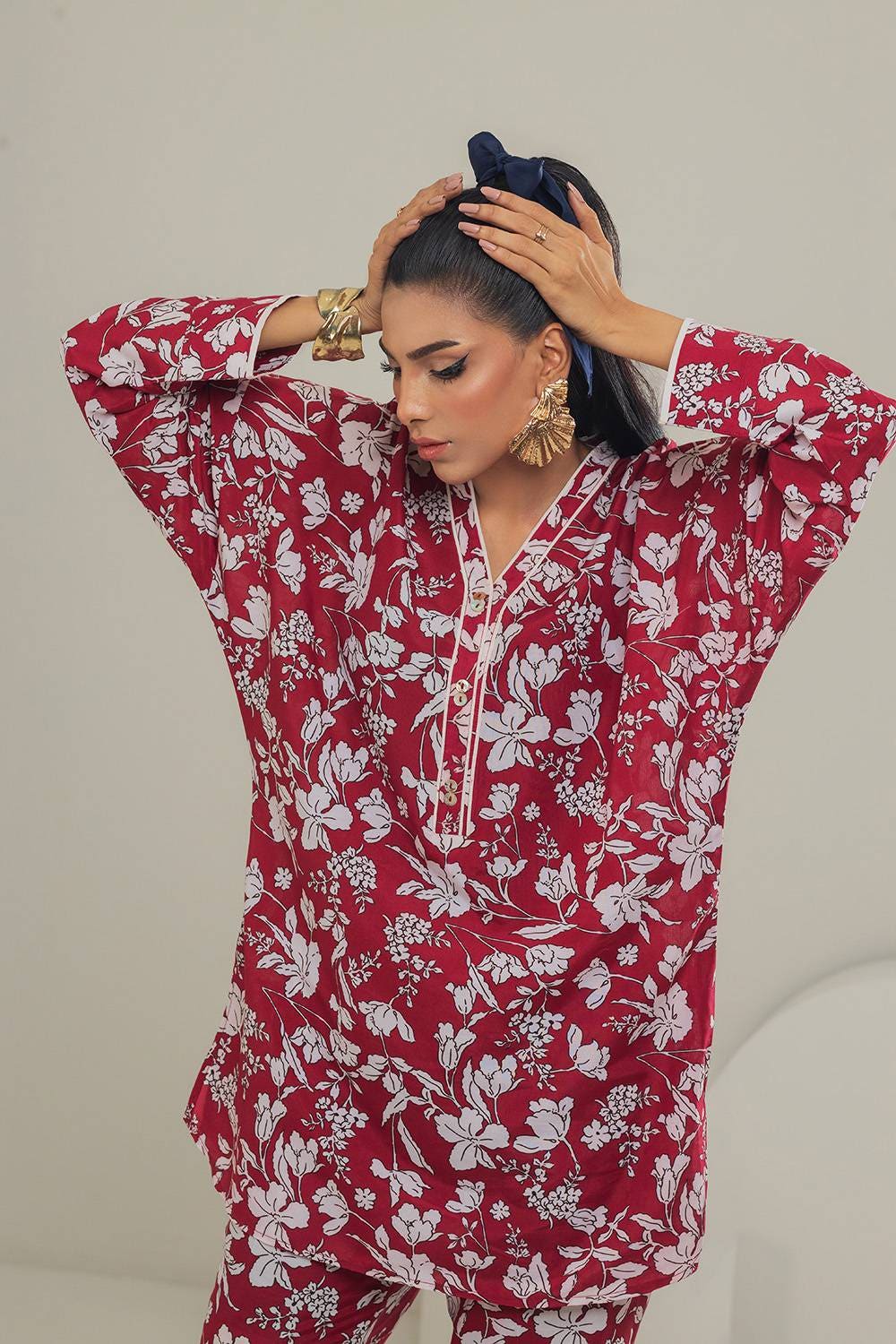 Poly Cambric Printed Co-Ord Set