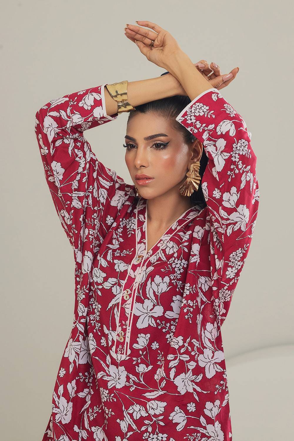 Poly Cambric Printed Co-Ord Set