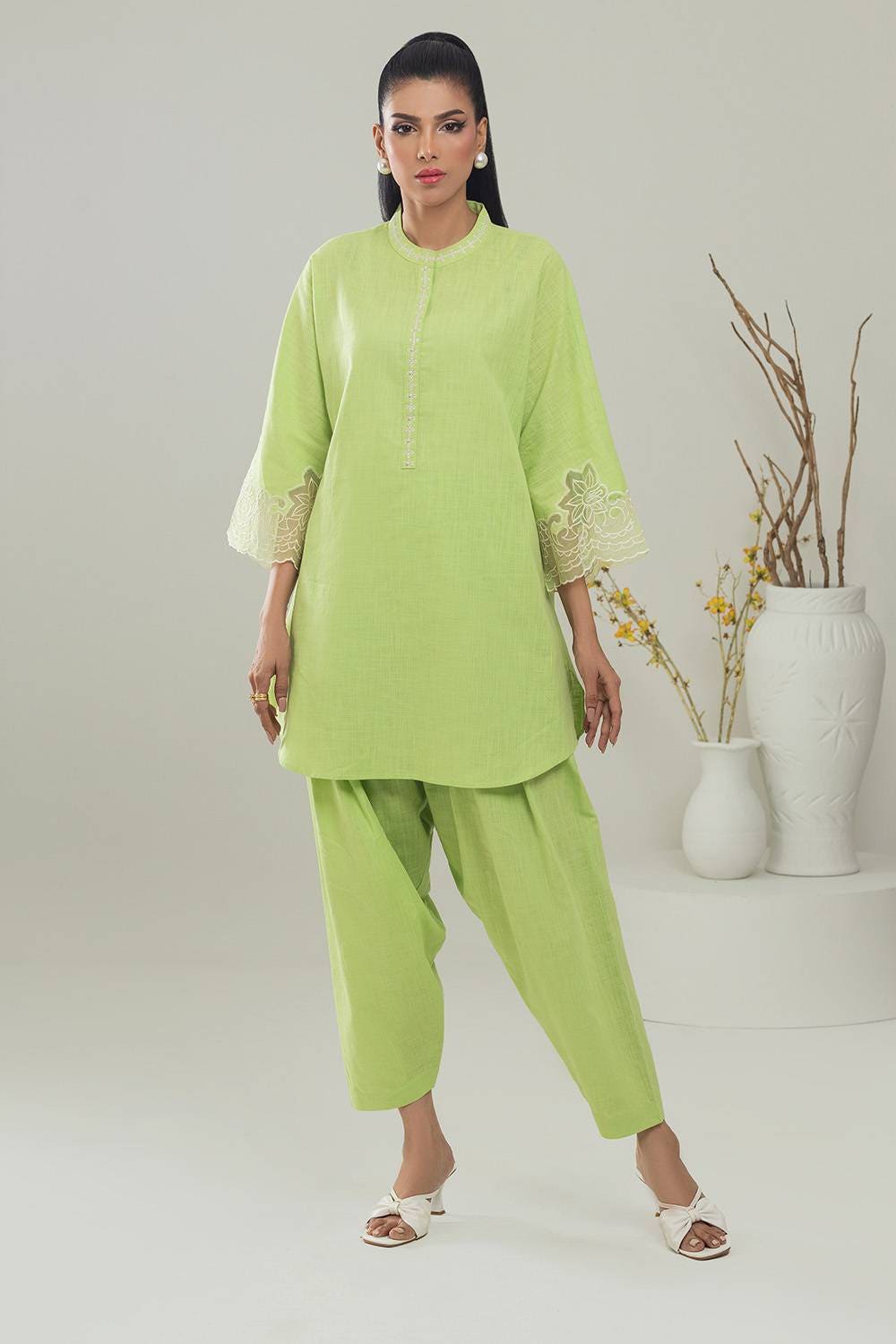 Irish Embroidered Co-Ord Set