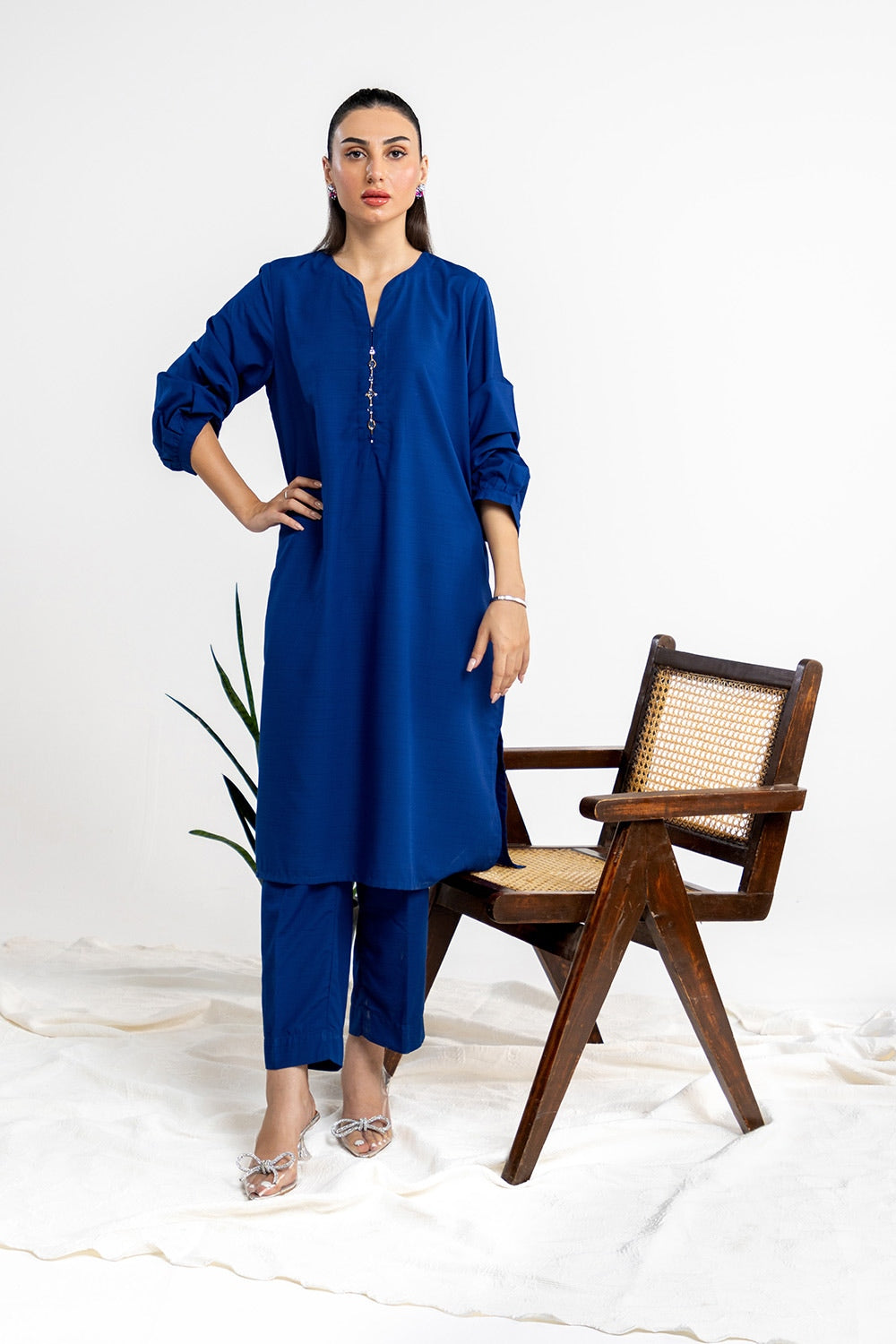 Dobby Embellished Co-Ord Set
