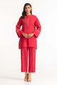 Two-Tone Herringbone Embroidered Shirt And Trouser