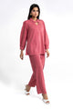 Peach Wool Dyed Co-Ord Set