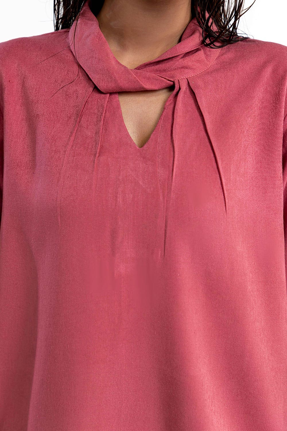 Peach Wool Dyed Co-Ord Set