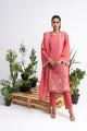 3 Piece Embroidered Cross Slub Suit
