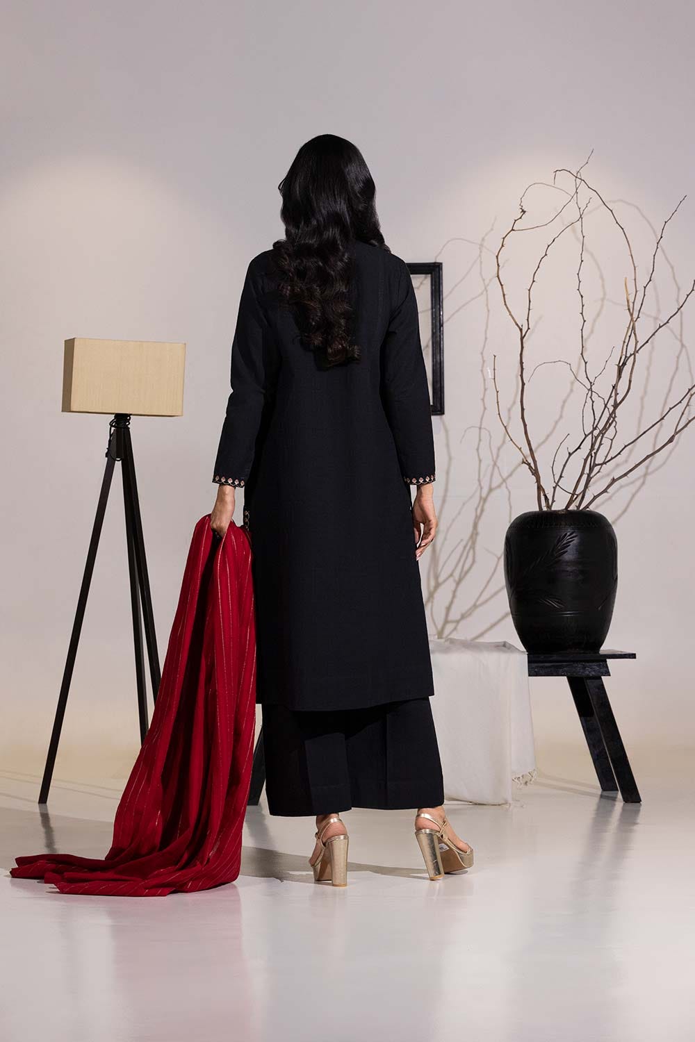 Dobby Embroidered Shirt And Trouser