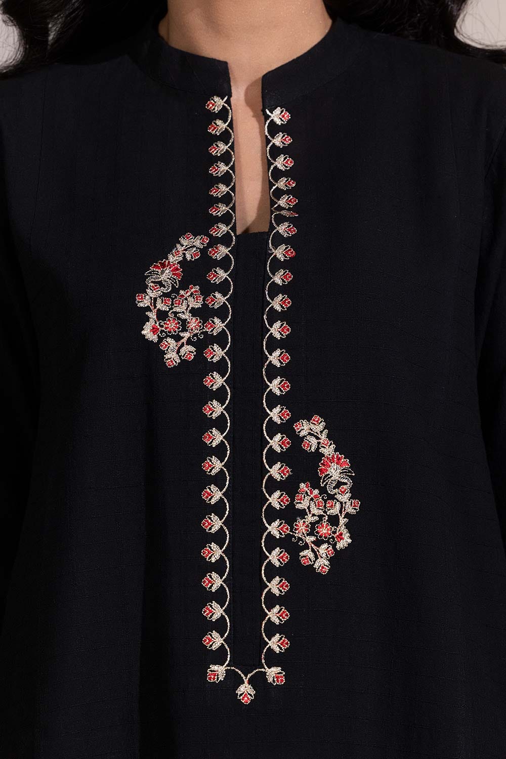 Dobby Embroidered Shirt And Trouser