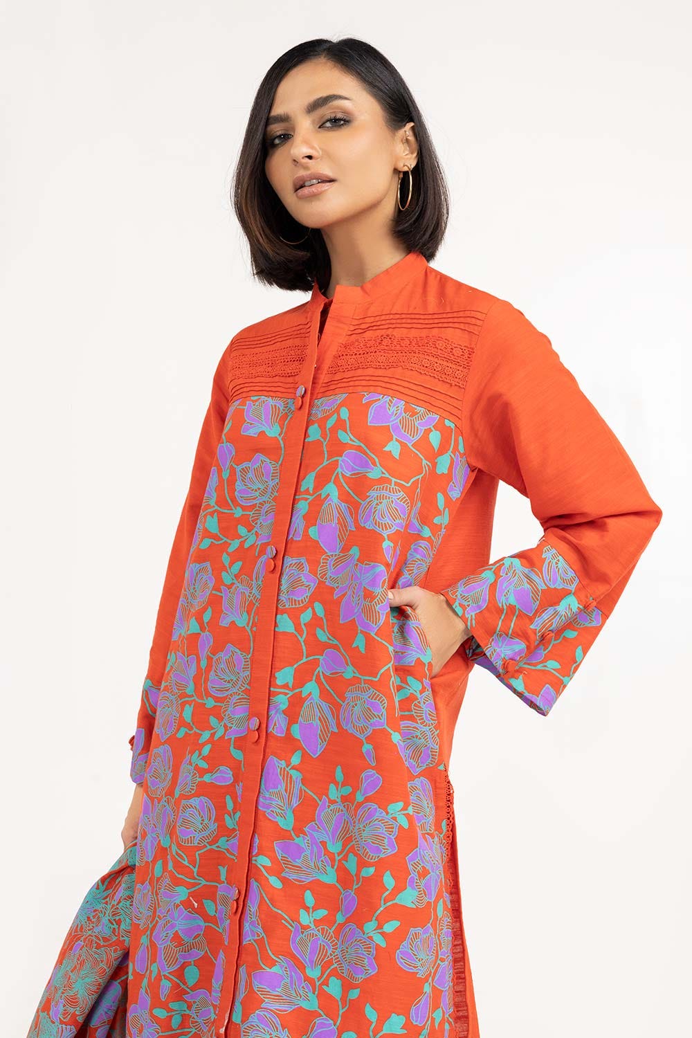 Screen Printed Khaddar Suit