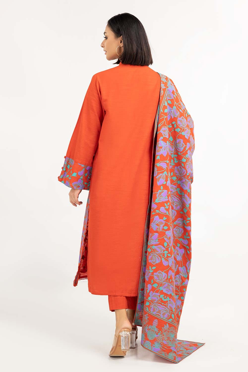 Screen Printed Khaddar Suit