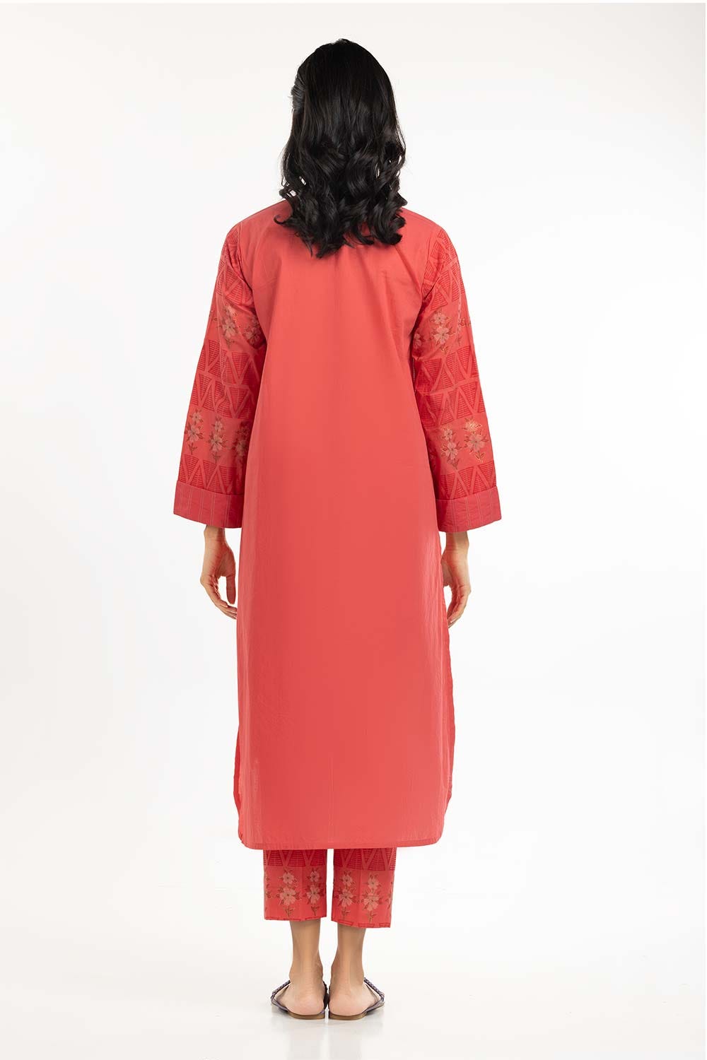 Printed Cambric Shirt With Trousers